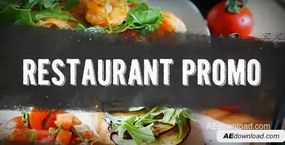 Restaurant Promo Video Displays template preview