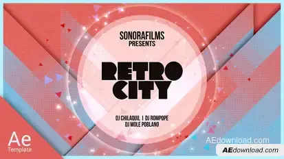 Retro City Video Displays template preview