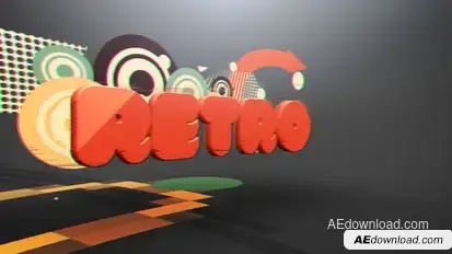 Retro Glitch Reveal Video Displays template preview