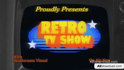 Retro TV Show Titles Titles template preview