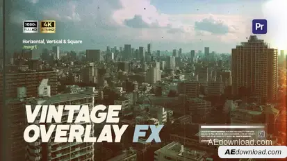 Retro Vintage Effect Premiere Pro template preview