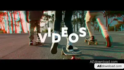 RGB Cool Modern Slideshow Premiere Pro template preview