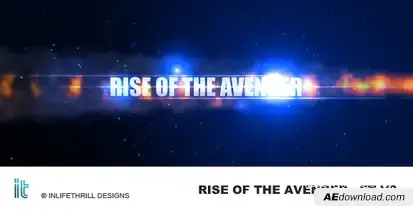 Rise of the avenger - Epic trailer v3 Video Displays template preview
