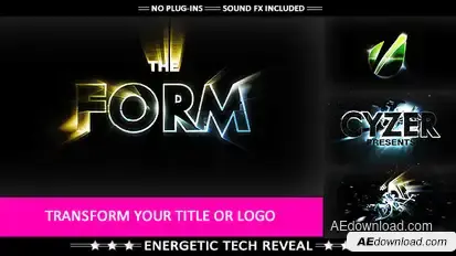 Robot Logo Transform Video Displays template preview