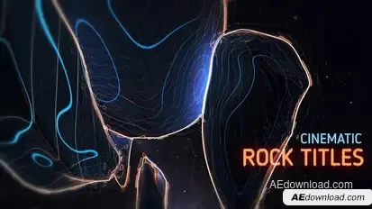 Rock Titles Video Displays template preview