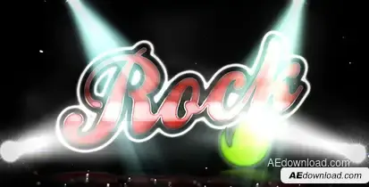 Rock Vintage Logo Video Displays template preview