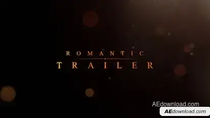 Romantic | Trailer Titles Video Displays template preview