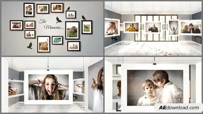 Room Photo Gallery Video Displays template preview