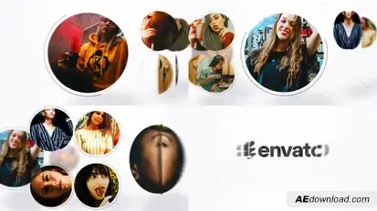 Rotation Photo Logo Premiere Pro template preview