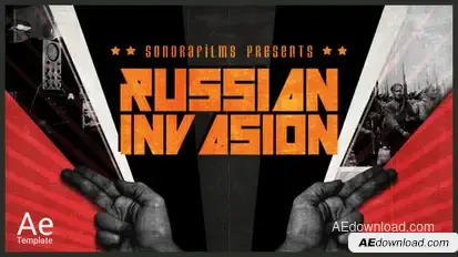 Russian Invasion Video Displays template preview
