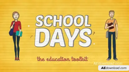 School Days Toolkit Video Displays template preview