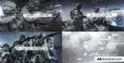 Sci-fi Glitch Titles Opener Video Displays template preview