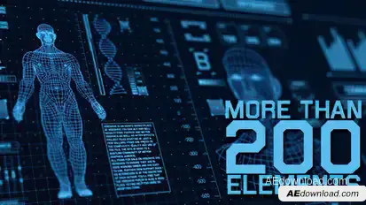 Sci-fi Interface HUD Pack Video Displays template preview