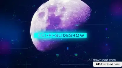 Sci-Fi-Slideshow Video Displays template preview