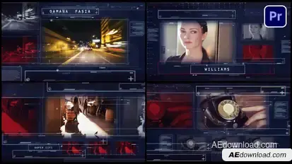 Sci-Fi Thriller Premiere Pro template preview