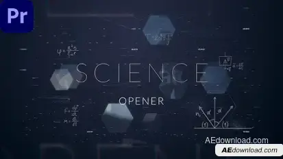 Science Opener | MOGRT Premiere Pro template preview