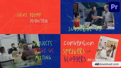 Scribble Event Promo for Premiere Pro Premiere Pro template preview