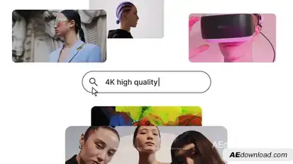 Search Bar Logo Intro Premiere Pro template preview