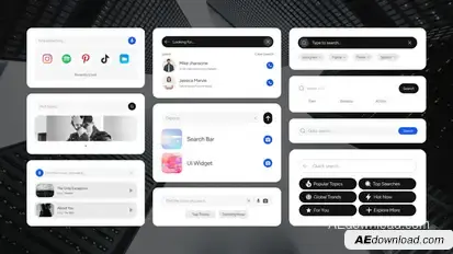 Search Bar Widget Elements template preview