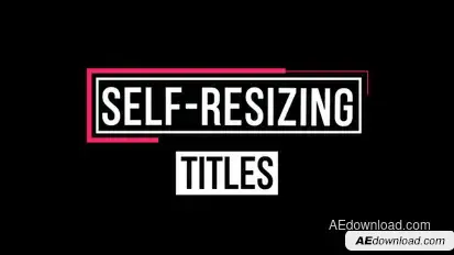 Self-Resizing Titles Video Displays template preview