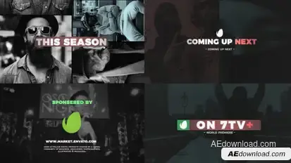 Seven TV Rebrand Video Displays template preview