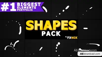 Shape Elements Pack | After Effects Video Displays template preview