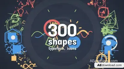 Shape Elements Pack Video Displays template preview