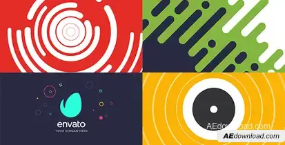 Shape Logo Intro Video Displays template preview
