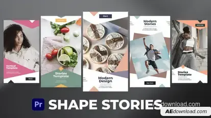 Shape Stories for Premiere Pro Premiere Pro template preview
