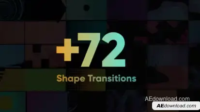 Shape Transitions Big Pack Video Displays template preview