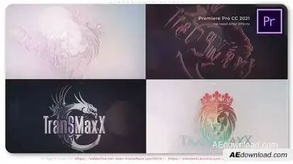 Shaped Logo Reveal Premiere Pro template preview
