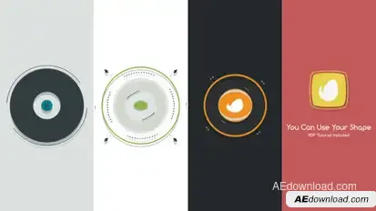 Shapes Logo Reveal Video Displays template preview