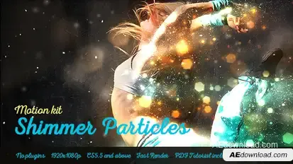 Shimmer Particles Motion Kit Video Displays template preview