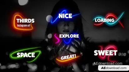 Shiny Lines Lower Thirds Premiere Pro template preview