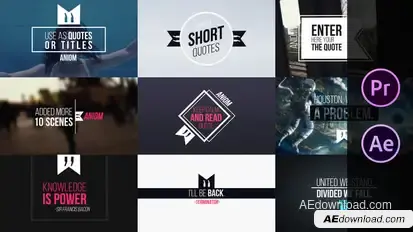 Short Quotes Video Displays template preview