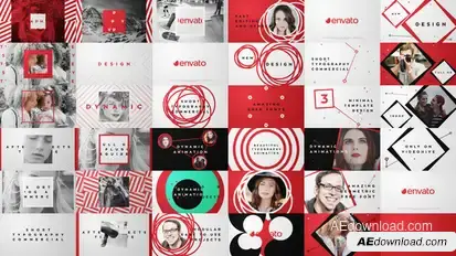 Short Typography Commercials Video Displays template preview