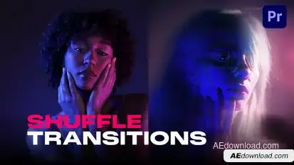 Shuffle Transitions for Premiere Pro Premiere Pro template preview