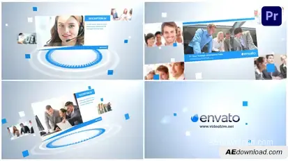 Simple Clean Slideshow Premiere Pro template preview