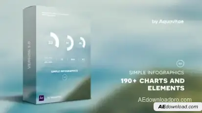 Simple Infographics Video Displays template preview