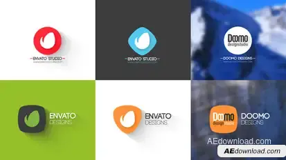 Simple Logo Reveal V2 Video Displays template preview