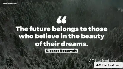 Simple Quotes Titles | Premiere Pro Premiere Pro template preview