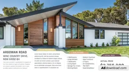 Simple Real Estate Promo Video Displays template preview