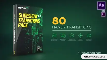 Simple Seamless Transitions Video Displays template preview