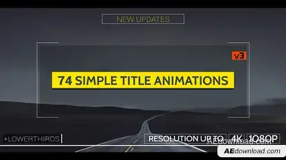 Simple Titles - v3 Video Displays template preview