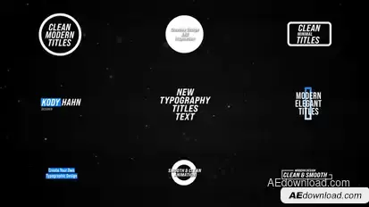 Simple Titles | After Effects Titles template preview