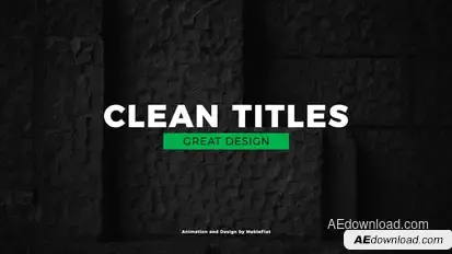 Simple Titles Video Displays template preview