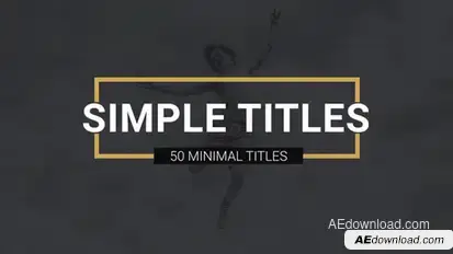 Simple Titles l Lower Thirds Video Displays template preview