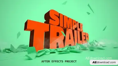 Simple Trailer Video Displays template preview