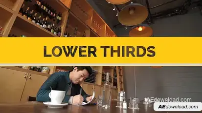 Simple Transformation // Lower thirds Video Displays template preview