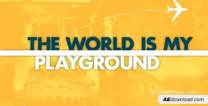 Simple Travel Slide Video Displays template preview